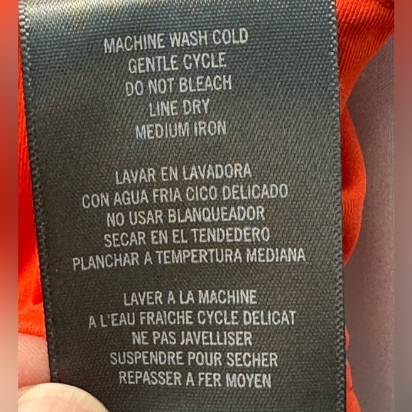 Vince Camuto Tie Waist Bikini Bottom - Red Sunset - size Medium - Picture 4 of 7